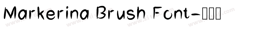 Markerina Brush Font字体转换 Markerina Brush Font字体转换
